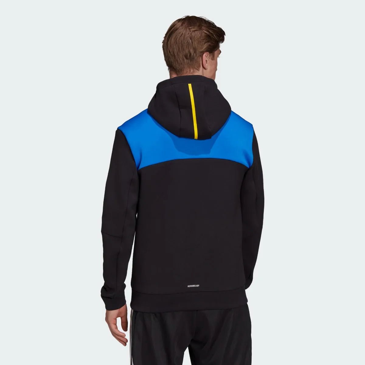 Adidas 2021-22 Manchester United ZNE Jacket - Black-Glow Blue