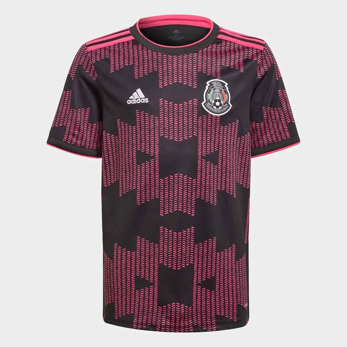 Adidas 2021-22 Mexico Youth Home Jersey - Black-Real Magenta
