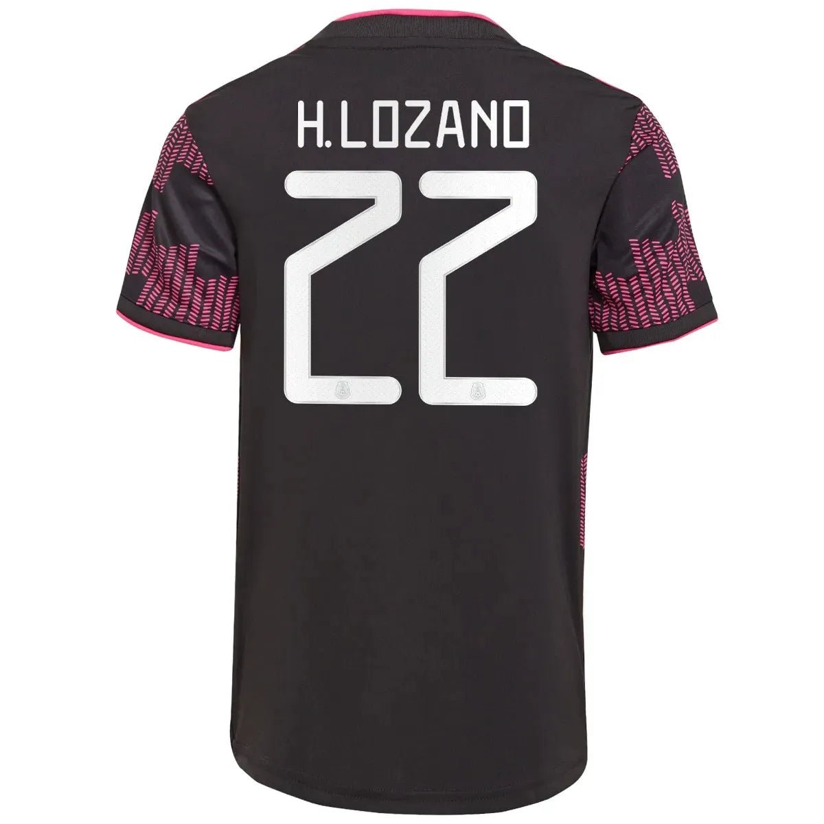 Adidas 2021-22 Mexico Youth Home Jersey - Black-Real Magenta