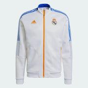 Adidas 2021-22 Real Madrid Anthem Jacket - White-Blue-Orange