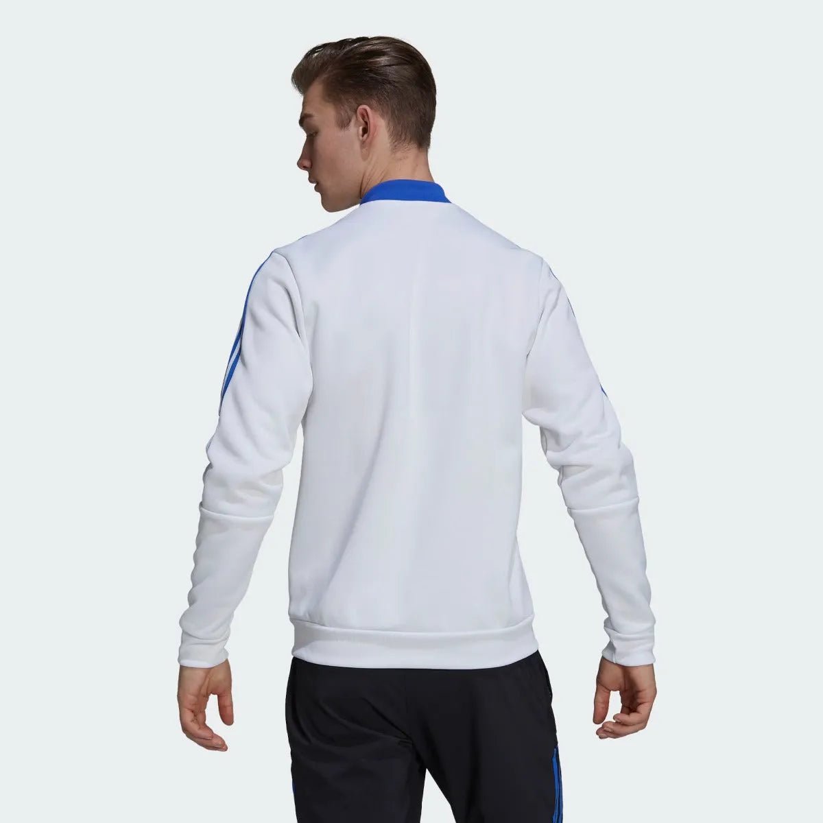 Adidas 2021-22 Real Madrid Anthem Jacket - White-Blue-Orange