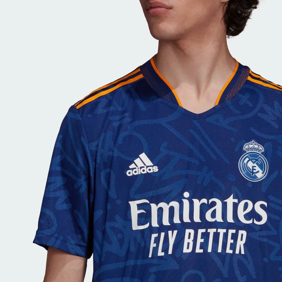Adidas 2021-22 Real Madrid Authentic Away Jersey - Victory Blue
