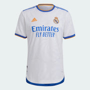 Adidas 2021-22 Real Madrid Home Authentic Jersey - White-Blue-Orange