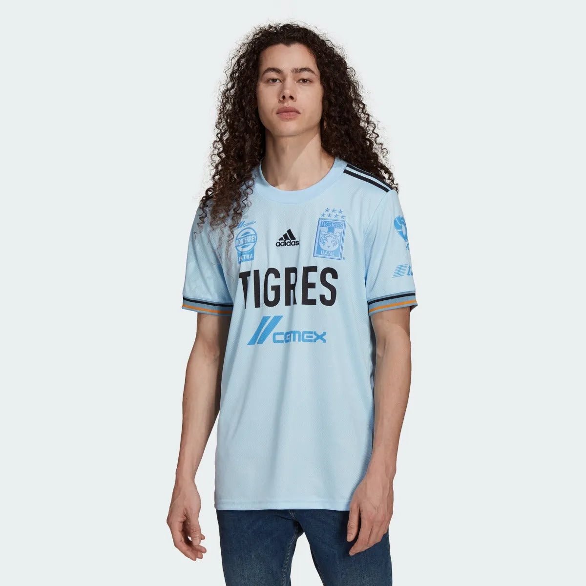 Adidas 2021-22 Tigres Away Jersey - Glow Blue