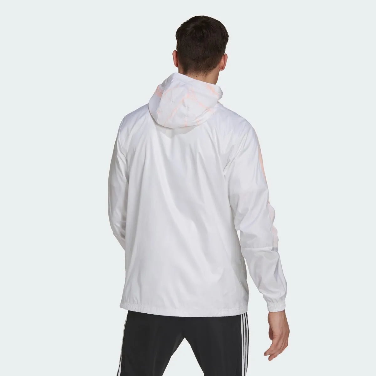 Adidas 2021 Arsenal Windbreaker Jacket - White-Light Orange