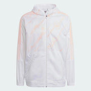 Adidas 2021 Arsenal Windbreaker Jacket - White-Light Orange