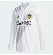 Adidas 2021 LA Galaxy Home Long-Sleeve Jersey - White-Grey