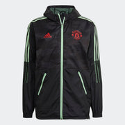 Adidas 2021 Manchester United Windbreaker Jacket - Black