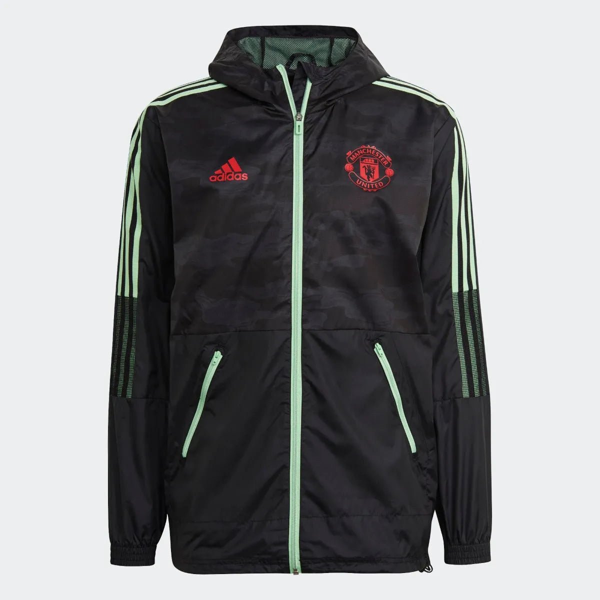 Adidas 2021 Manchester United Windbreaker Jacket - Black
