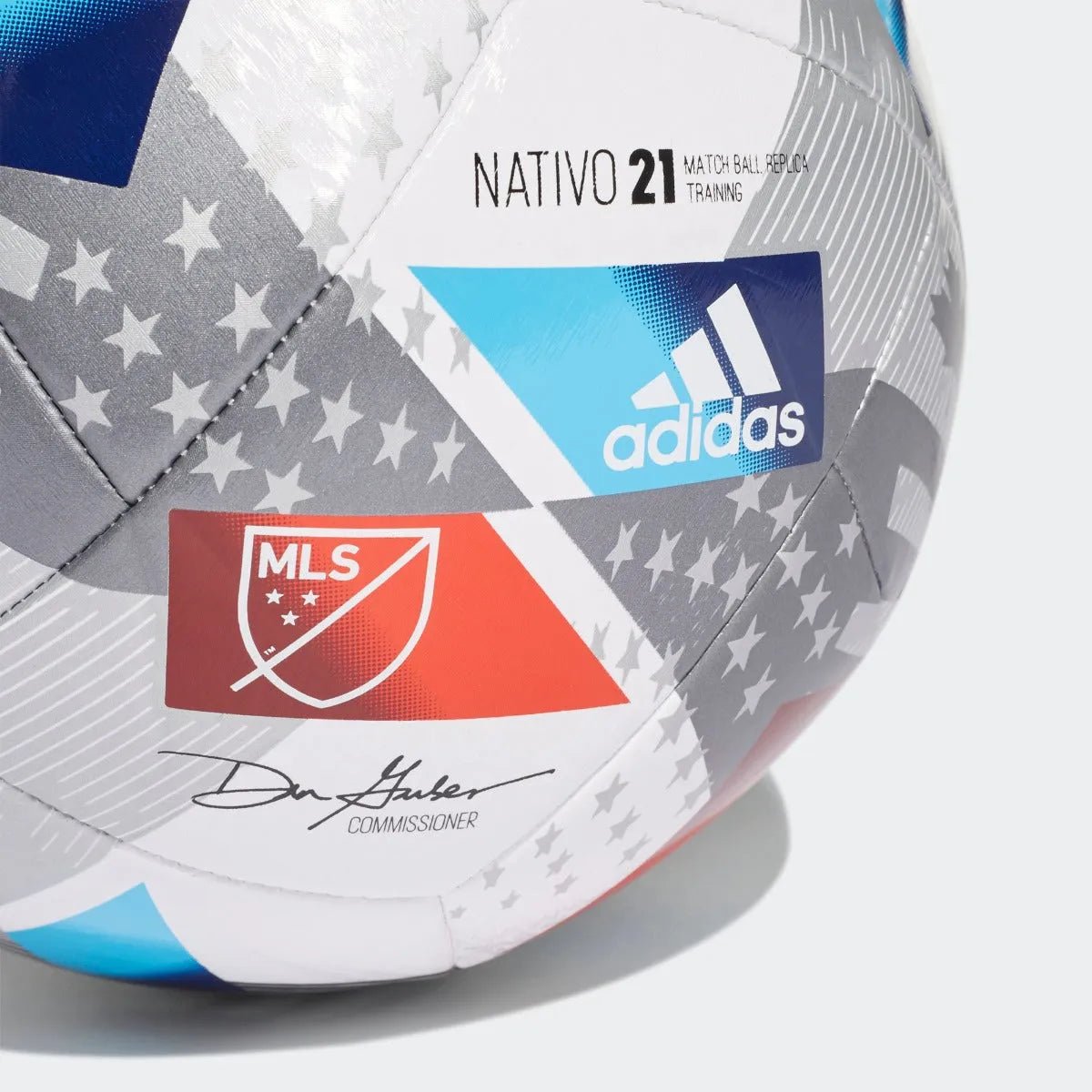 Adidas 2021 MLS Training Ball - White-Grey-Blue-Red