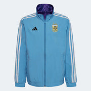 adidas 2022-23 Argentina Youth Anthem Jacket Sky Blue-White