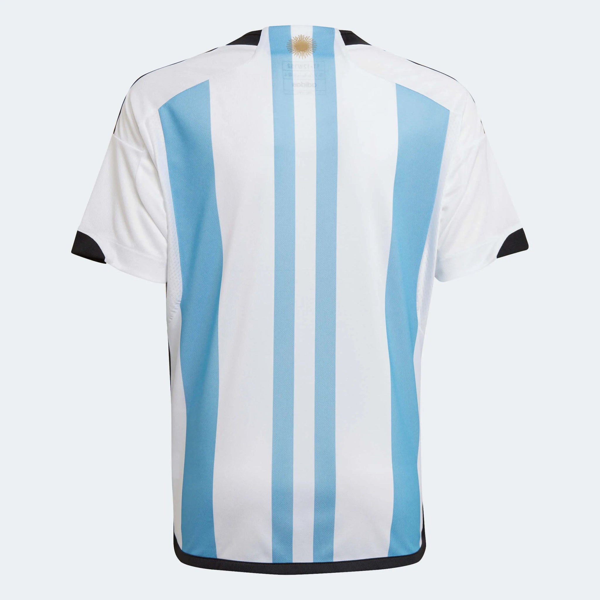 adidas 2022-23 Argentina Youth Home Jersey - White-Light Blue