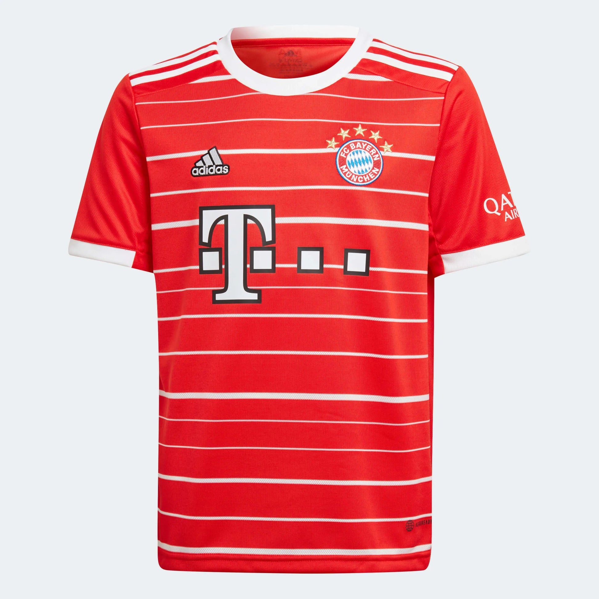 adidas 2022-23 Bayern Munich Youth Home Jersey - Red-White (Front)