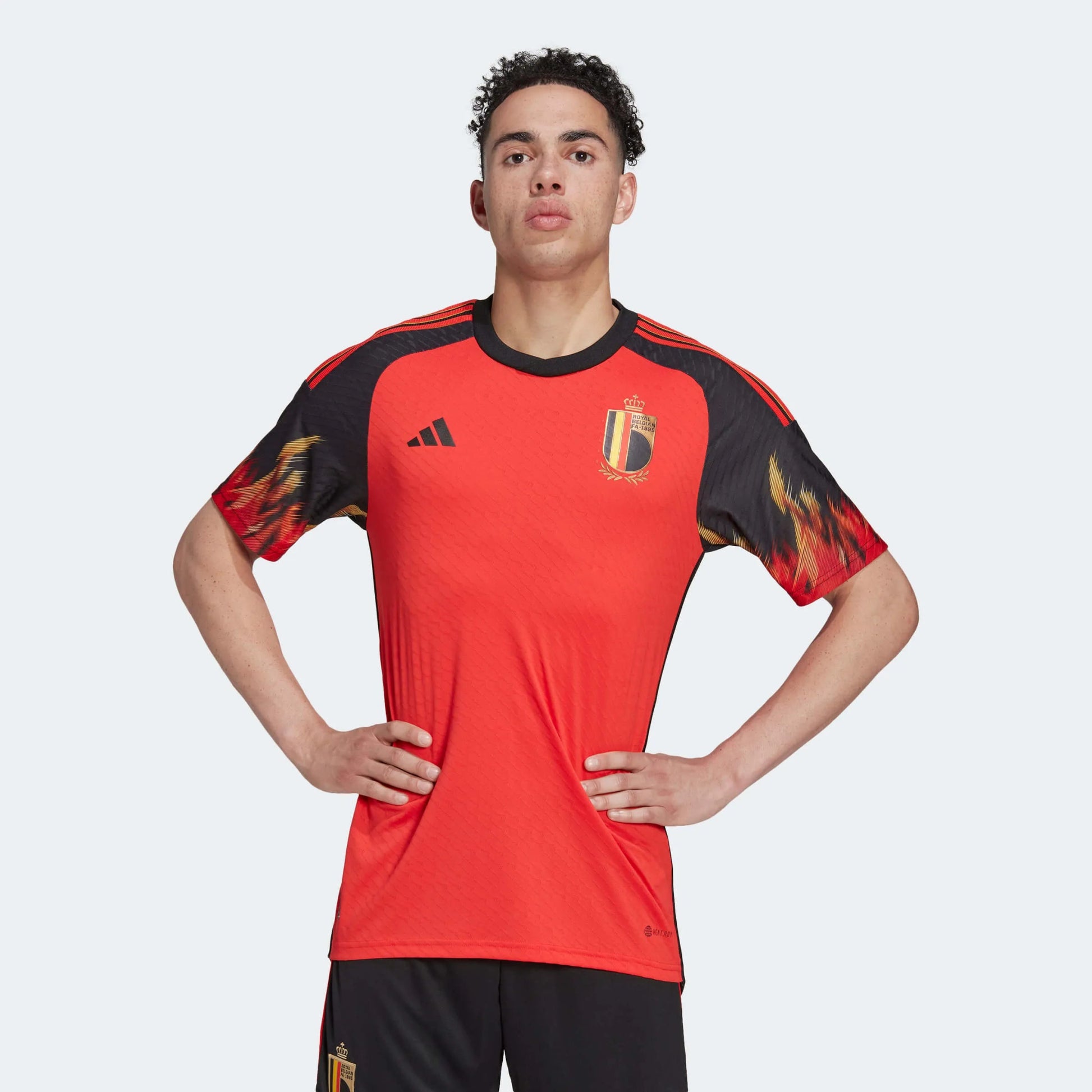 adidas 2022-23 Belgium Authentic Home Jersey - Red-Black