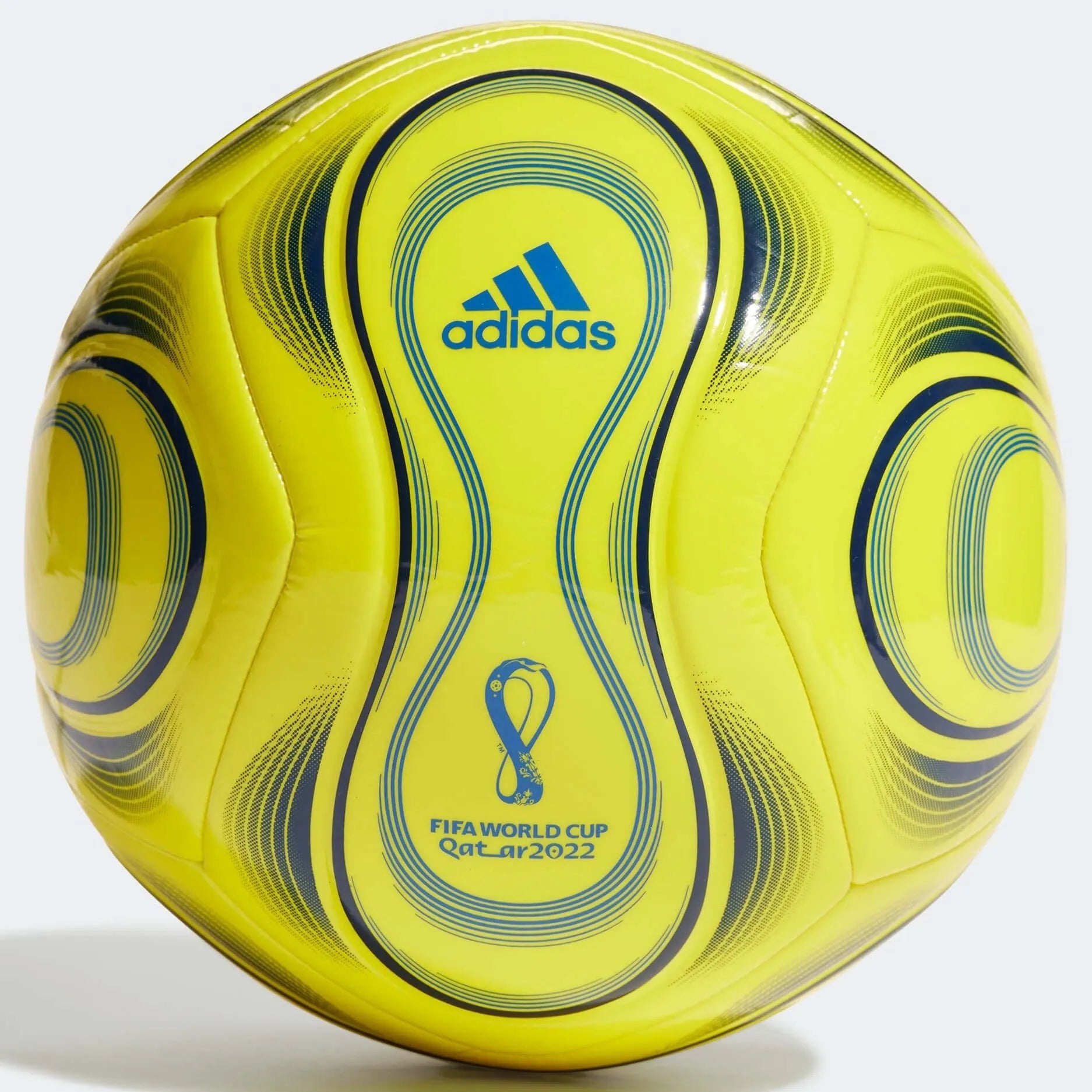 adidas 2022-23 Brazil Club Ball - Bright Yellow-Dark Blue (Front)