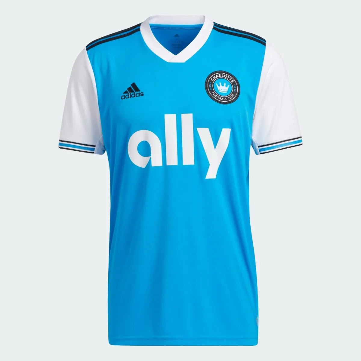 adidas 2022-23 Charlotte FC Home Jersey - Solar Blue-White (Front)