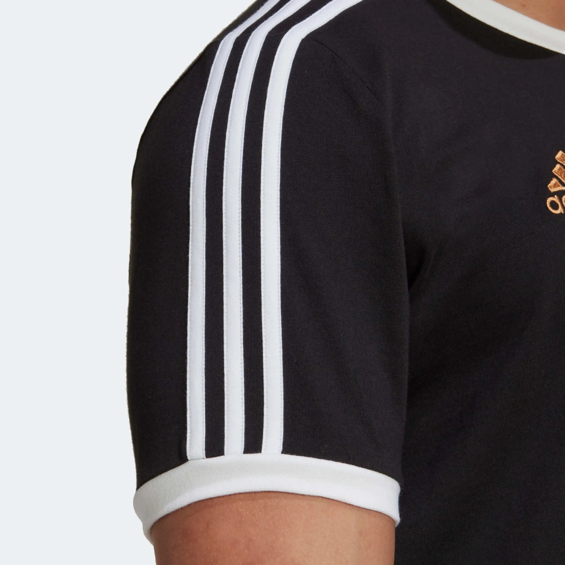 adidas 2022-23 Germany 3-Stripes Tee - Black-White