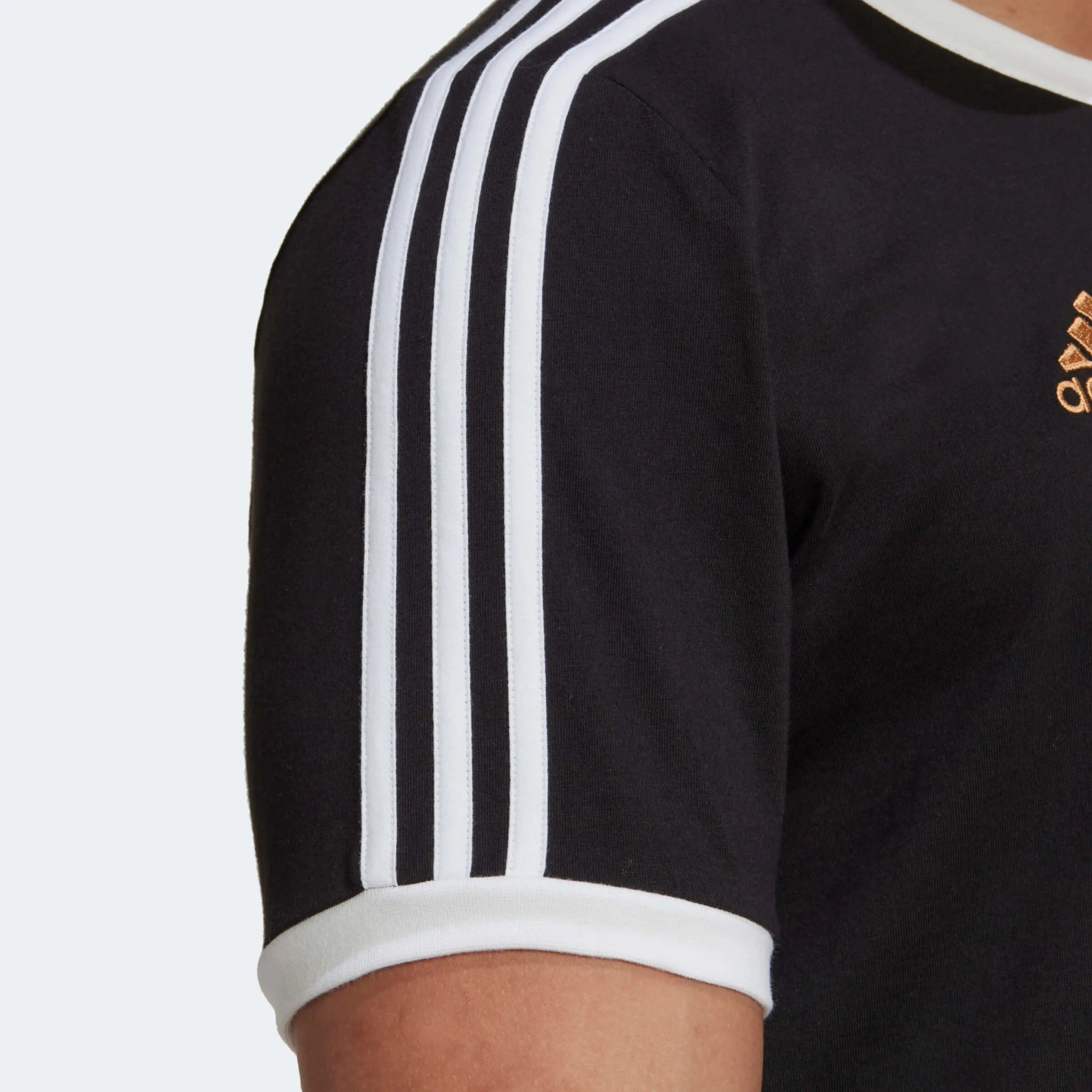 adidas 2022-23 Germany 3-Stripes Tee - Black-White
