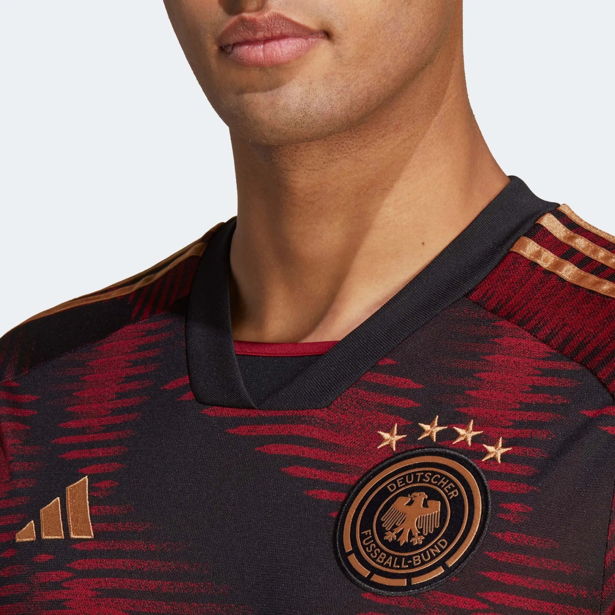 adidas 2022-23 Germany Away Jersey Black (Detail 1)