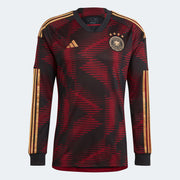 adidas 2022-23 Germany Away Long Sleeve Jersey Black