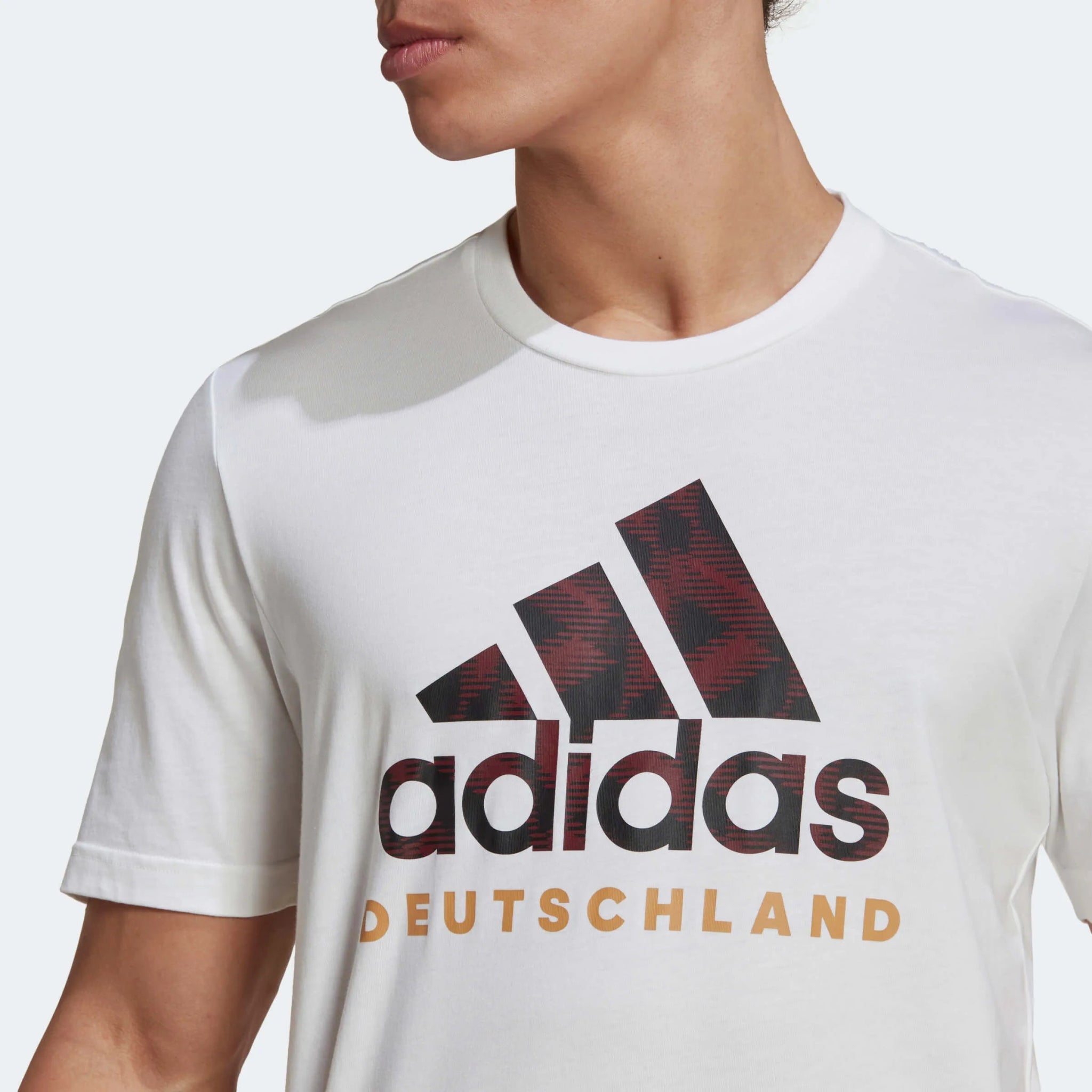 adidas 2022-23 Germany DNA Graphic Tee - White-Black (Detail 1)