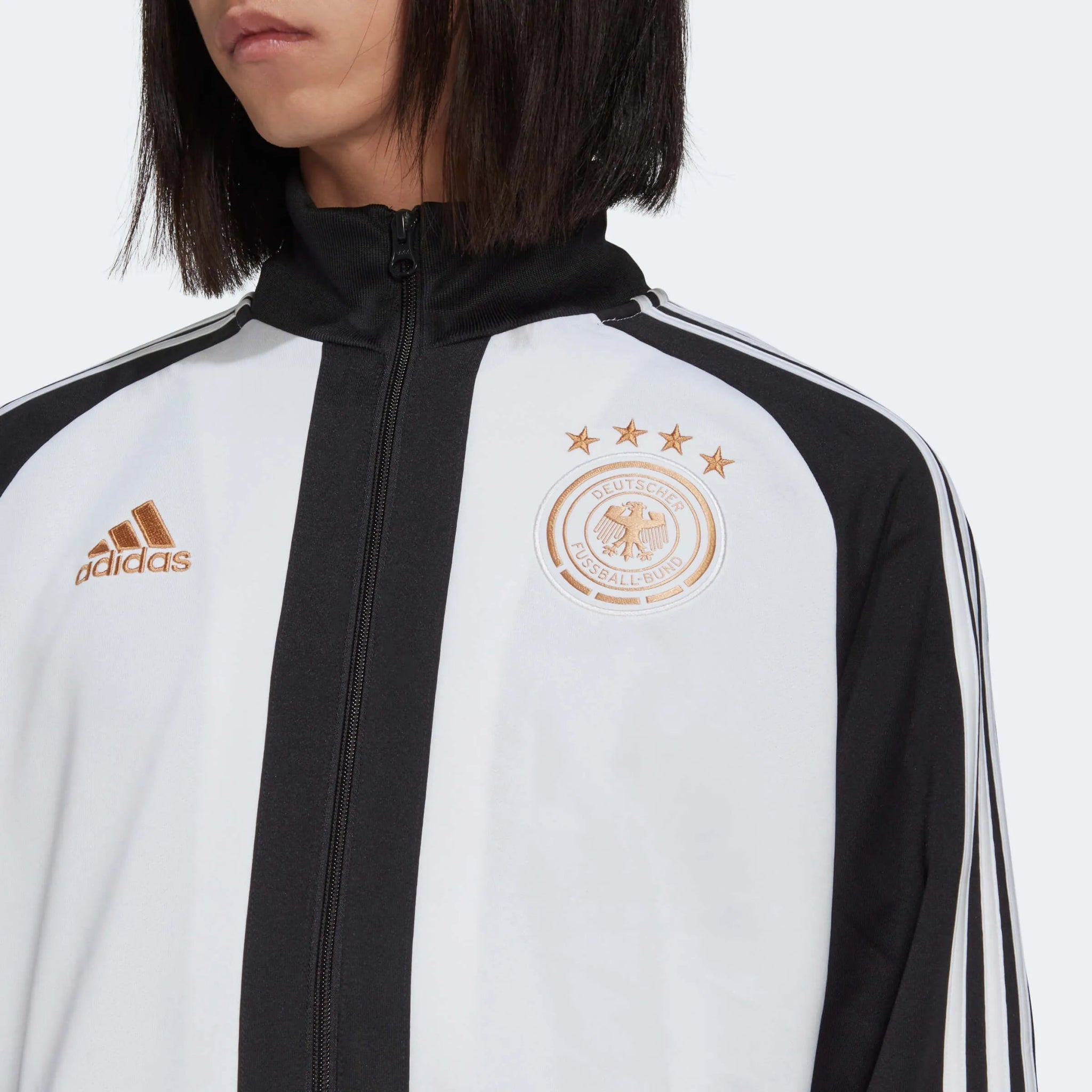 adidas 2022-23 Germany DNA Track Top - Black-White