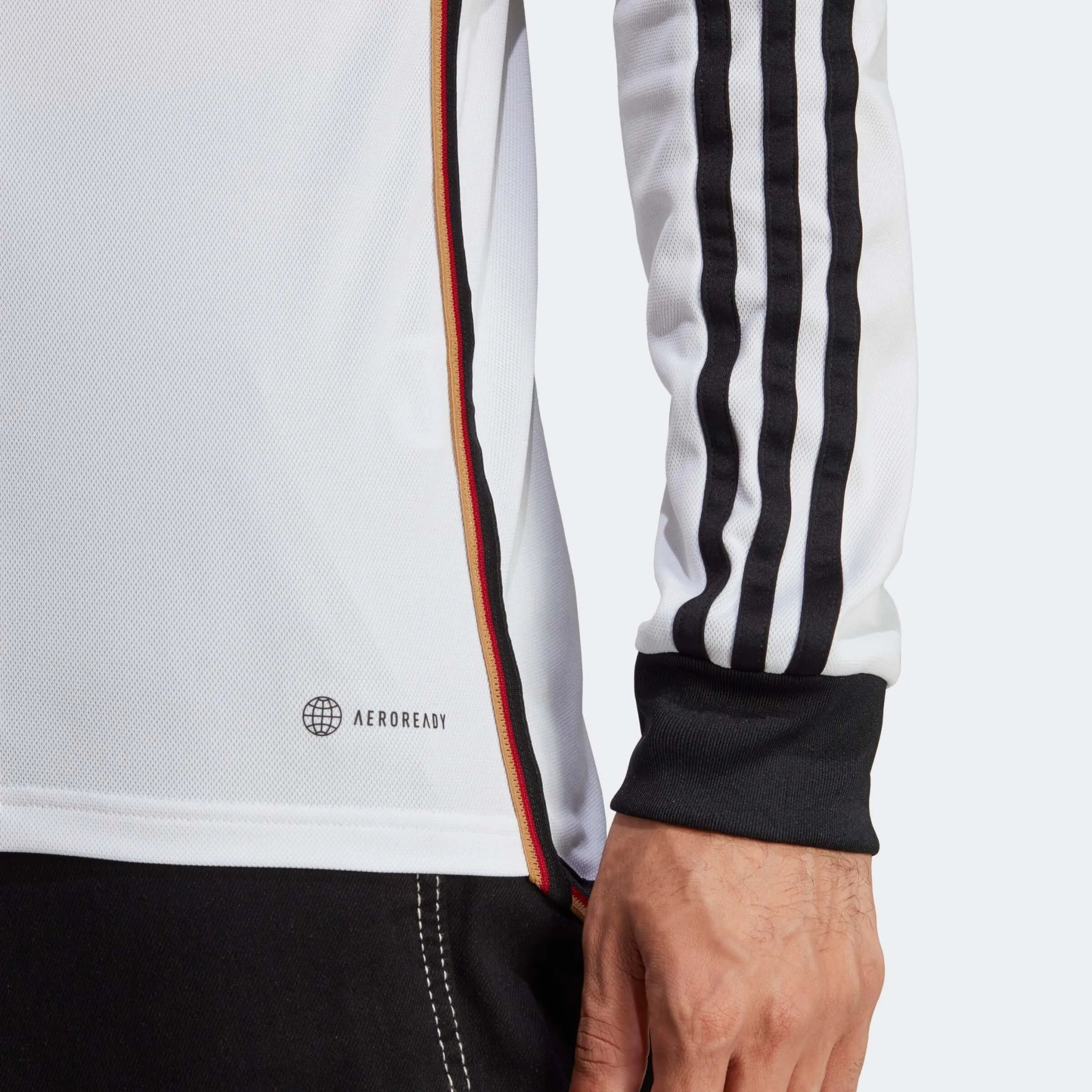 Adidas 2022-23 Germany Home Long Sleeve Jersey White-Black