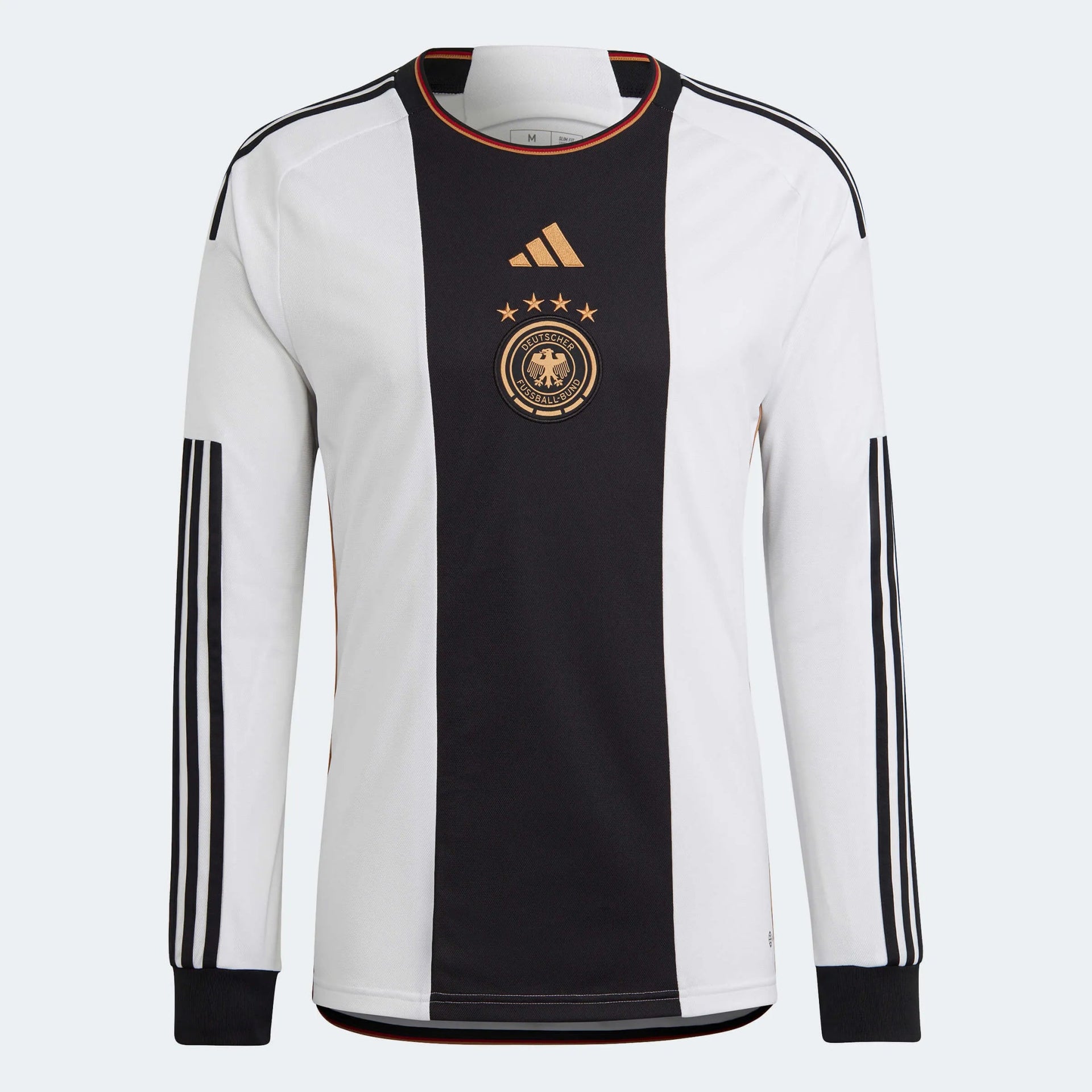 ウェア 2022-23 Germany  L/S Shirt Adidas 2022-23 Germany Home Long Sleeve Soccer Jersey White-Black