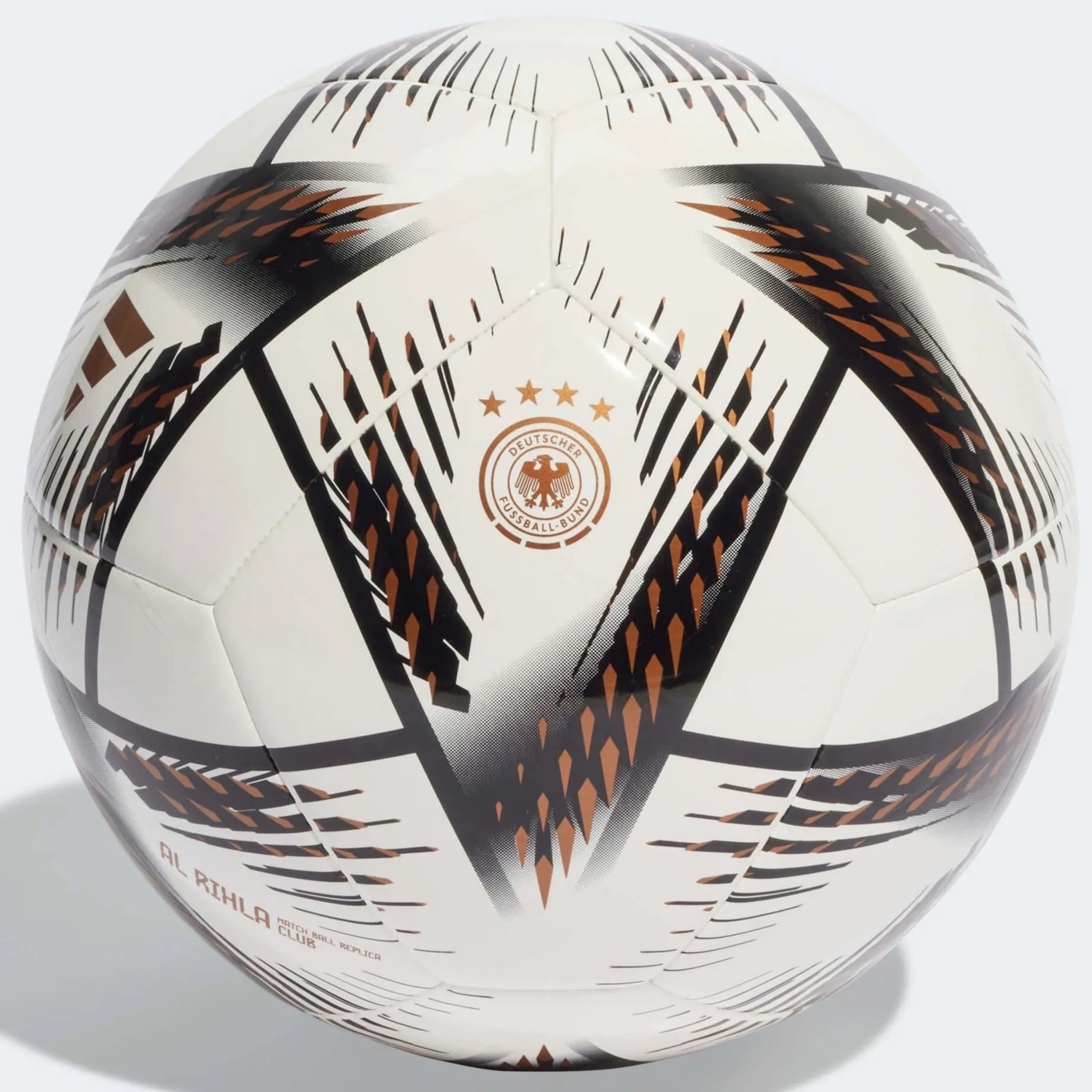 adidas 2022-23 Germany RIHLA Club Ball White-Black-Gold (Front)