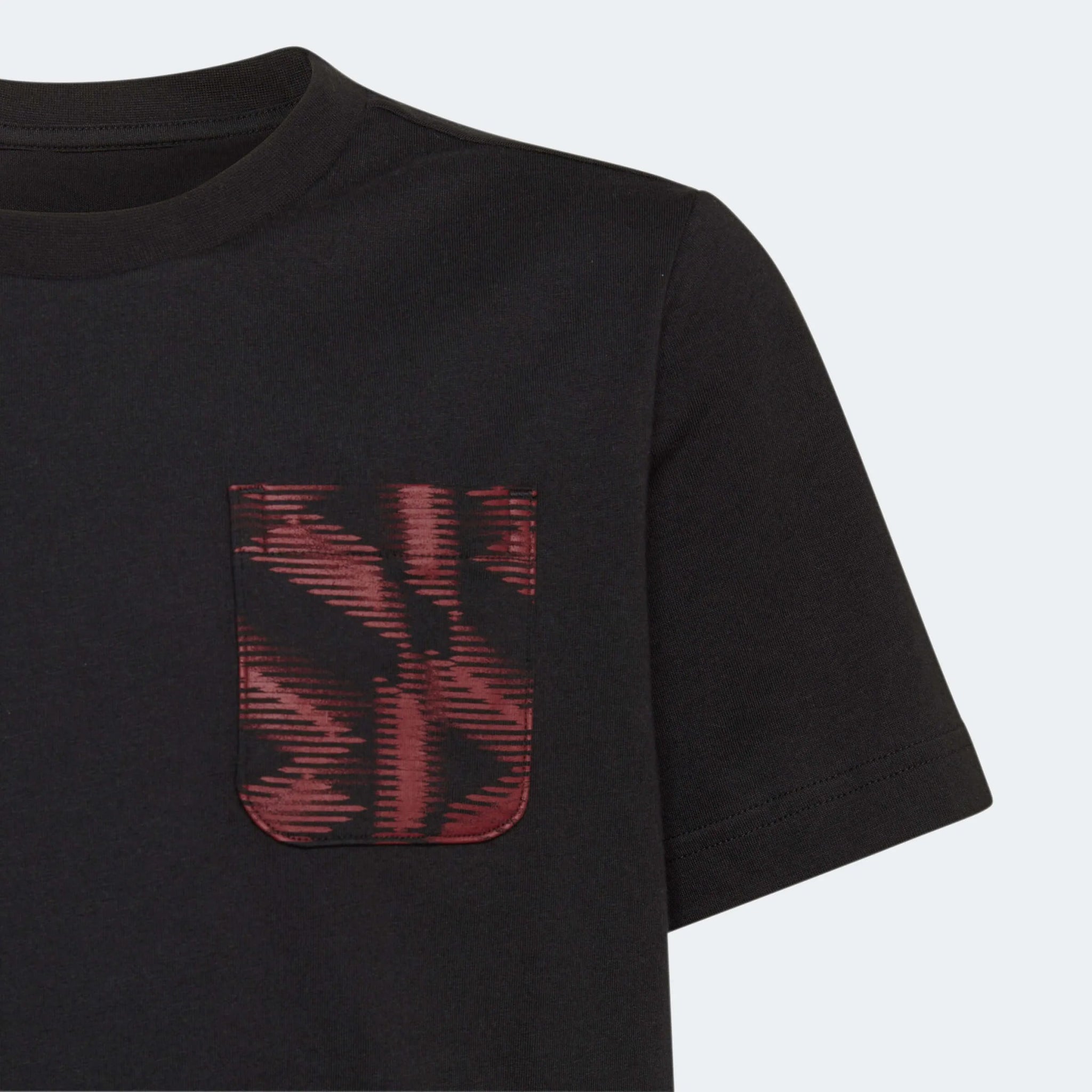 adidas 2022-23 Germany Youth Tee - Black (Detail 1)