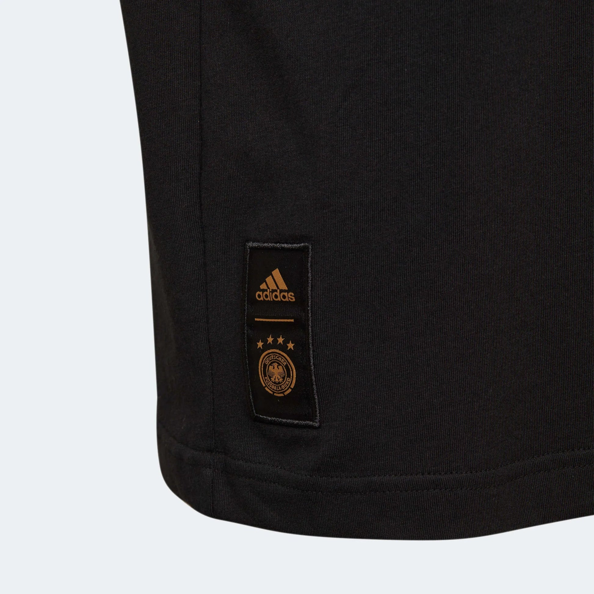 adidas 2022-23 Germany Youth Tee - Black (Detail 3)