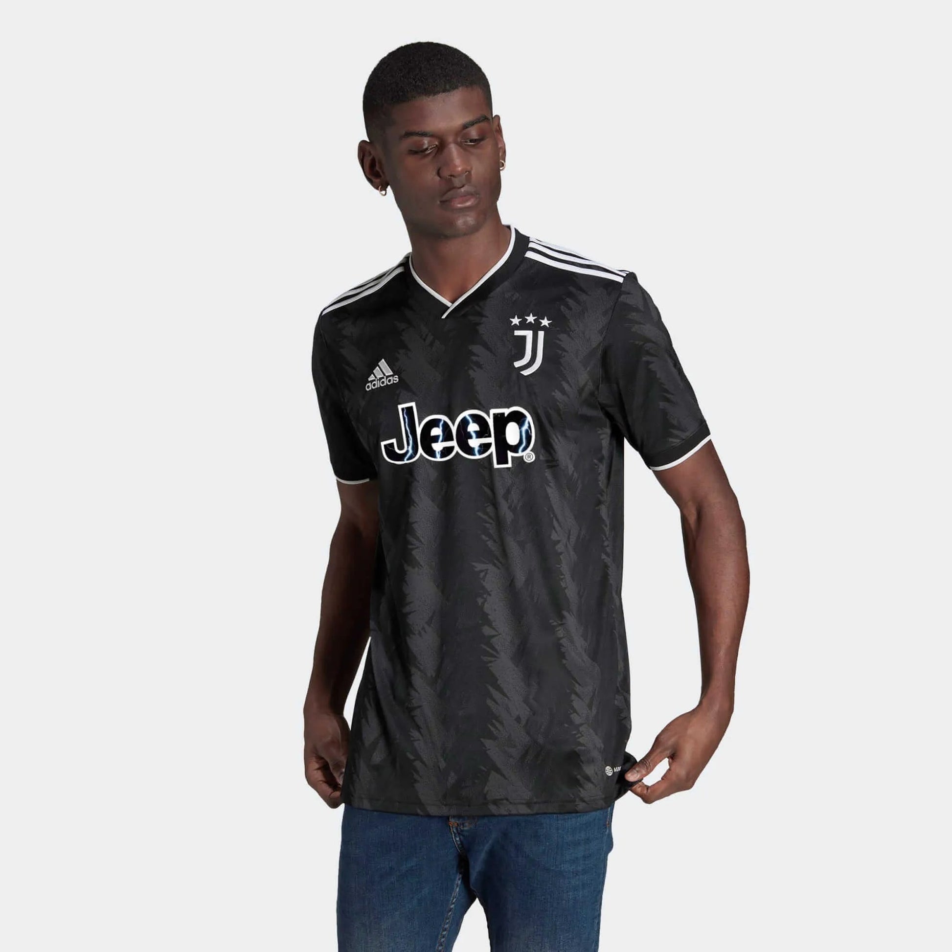 adidas 2022-23 Juventus Away Jersey - Black-White
