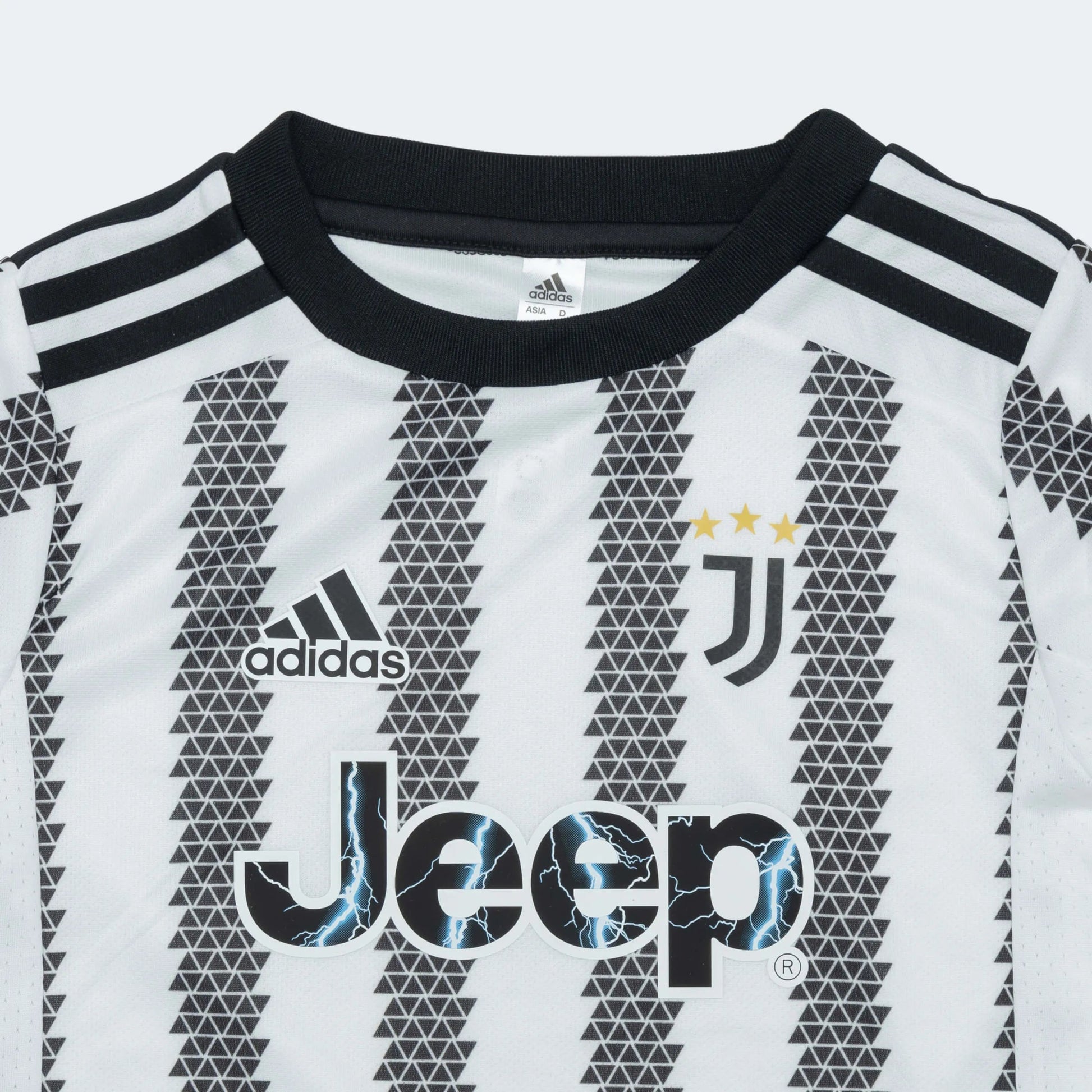adidas 2022-23 Juventus Home Mini Kit - White-Black (Detail 1)