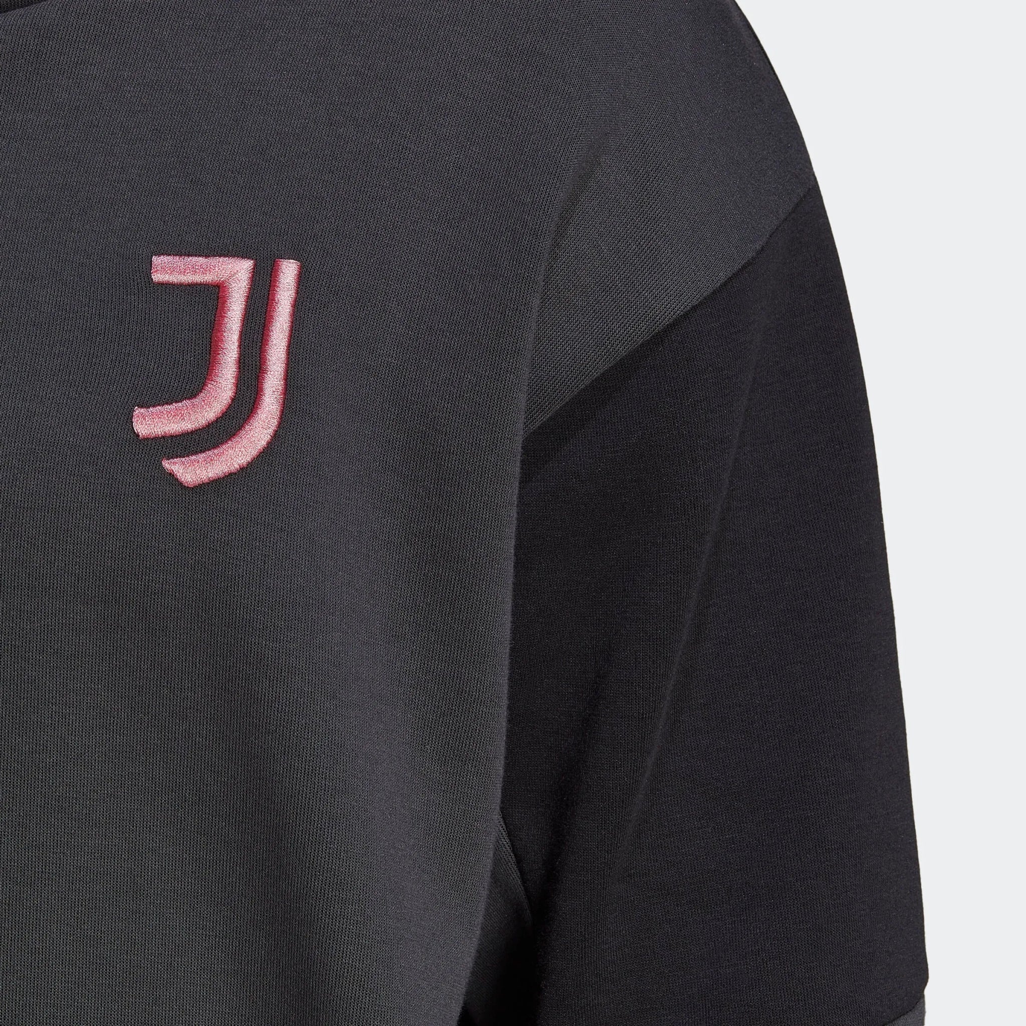 adidas 2022-23 Juventus Travel Hoody - Carbon Black