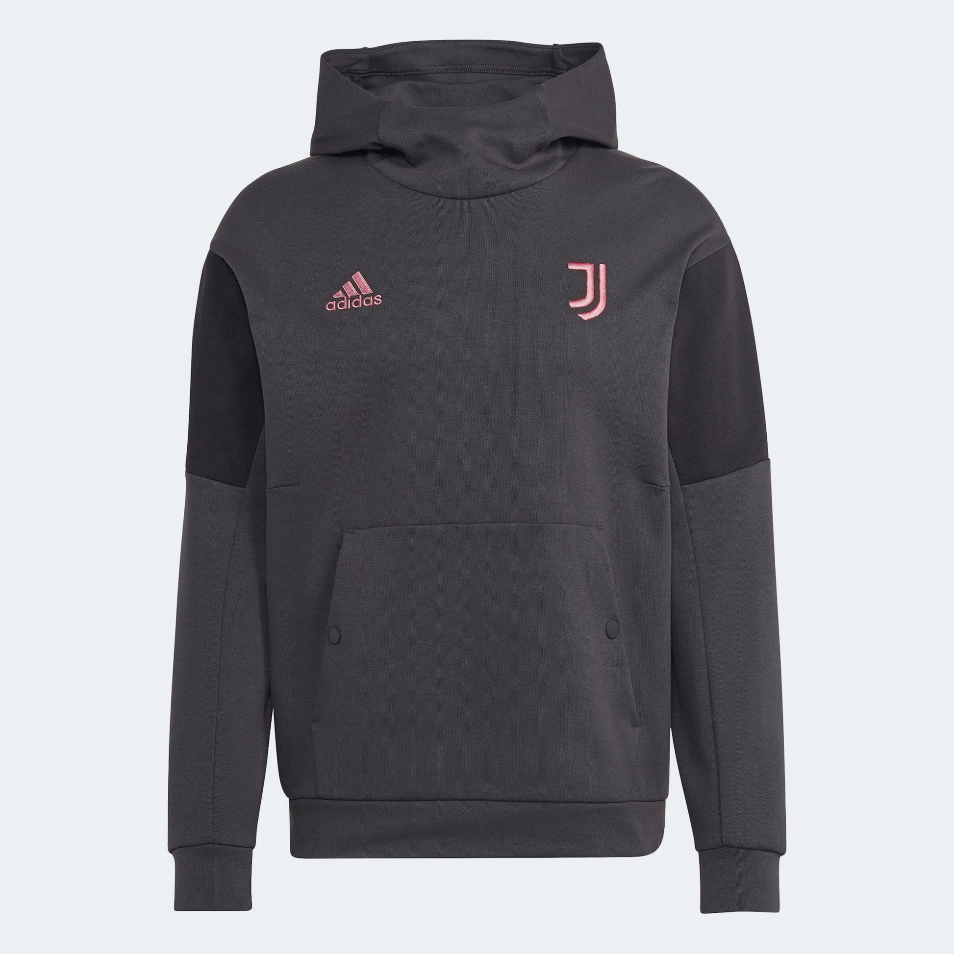 adidas 2022-23 Juventus Travel Hoody - Carbon Black