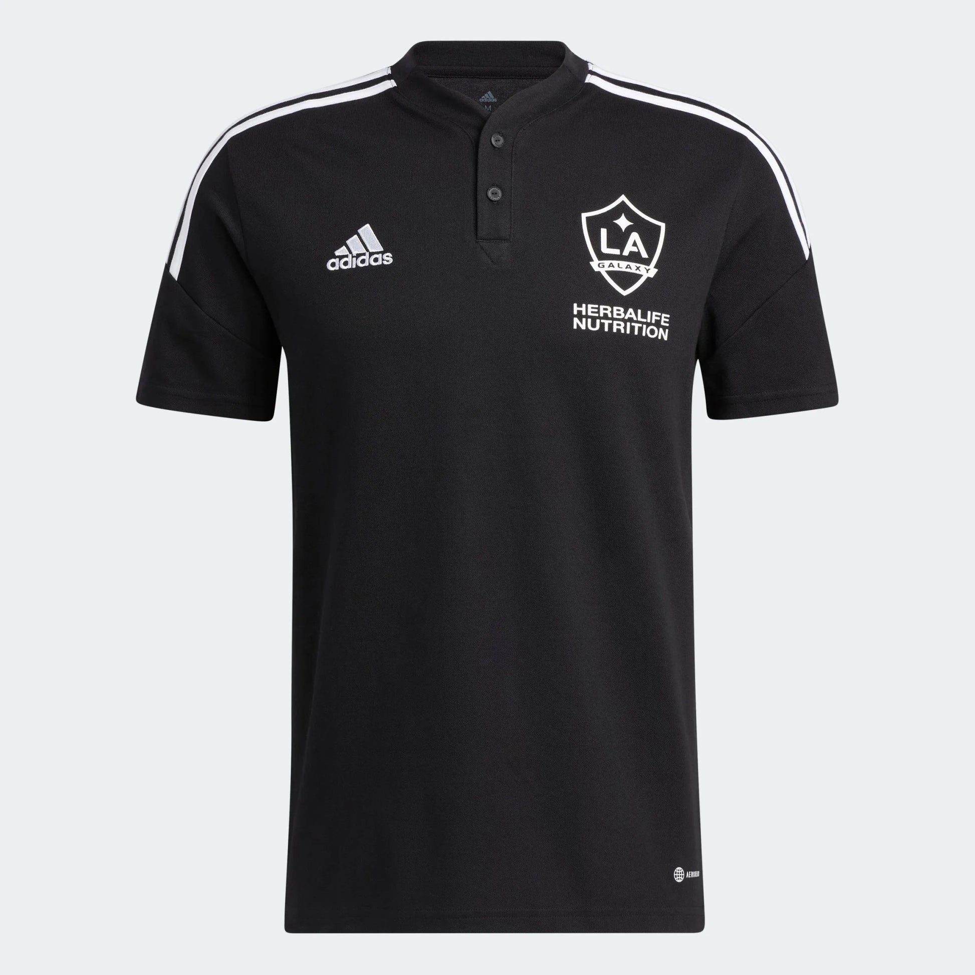 adidas 2022-23 LA Galaxy Condivo 22 Polo - Black-White