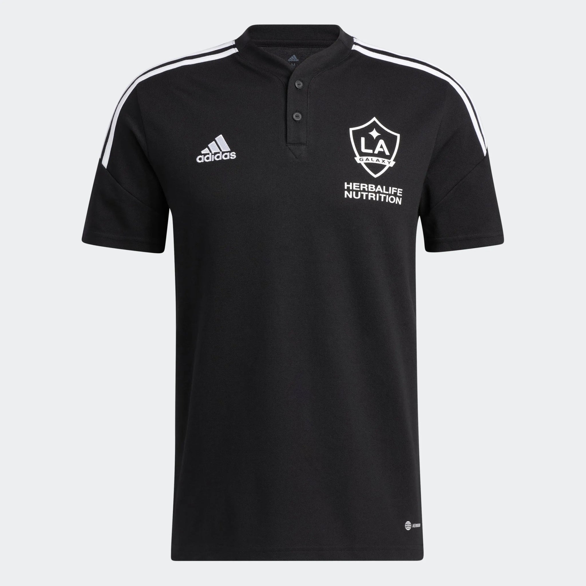 adidas 2022-23 LA Galaxy Condivo 22 Polo - Black-White