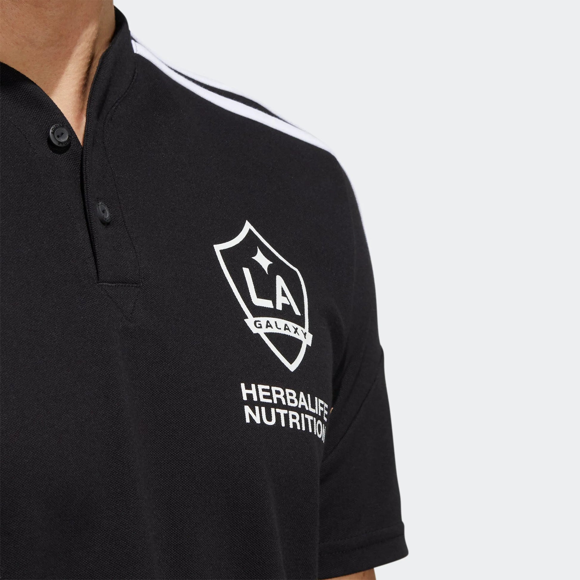adidas 2022-23 LA Galaxy Condivo 22 Polo - Black-White