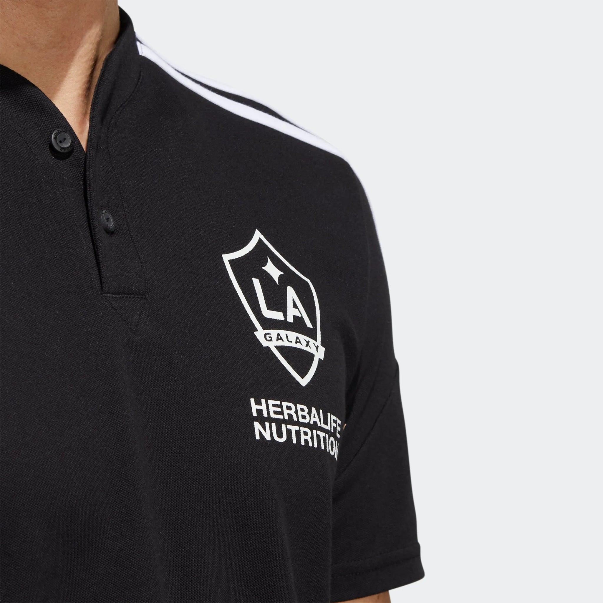 adidas 2022-23 LA Galaxy Condivo 22 Polo - Black-White