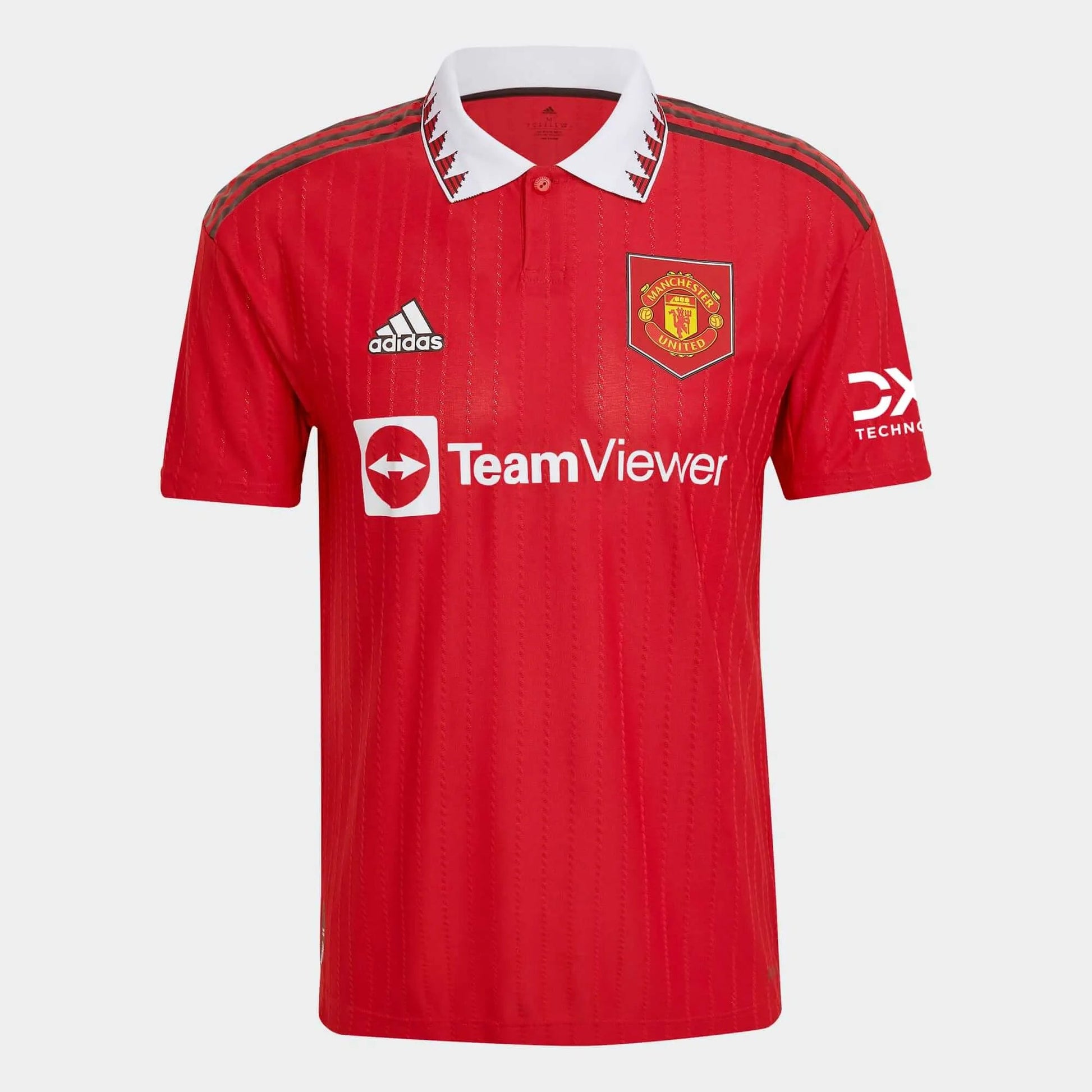 adidas 2022-23 Manchester United Authentic Home Jersey - Red-White