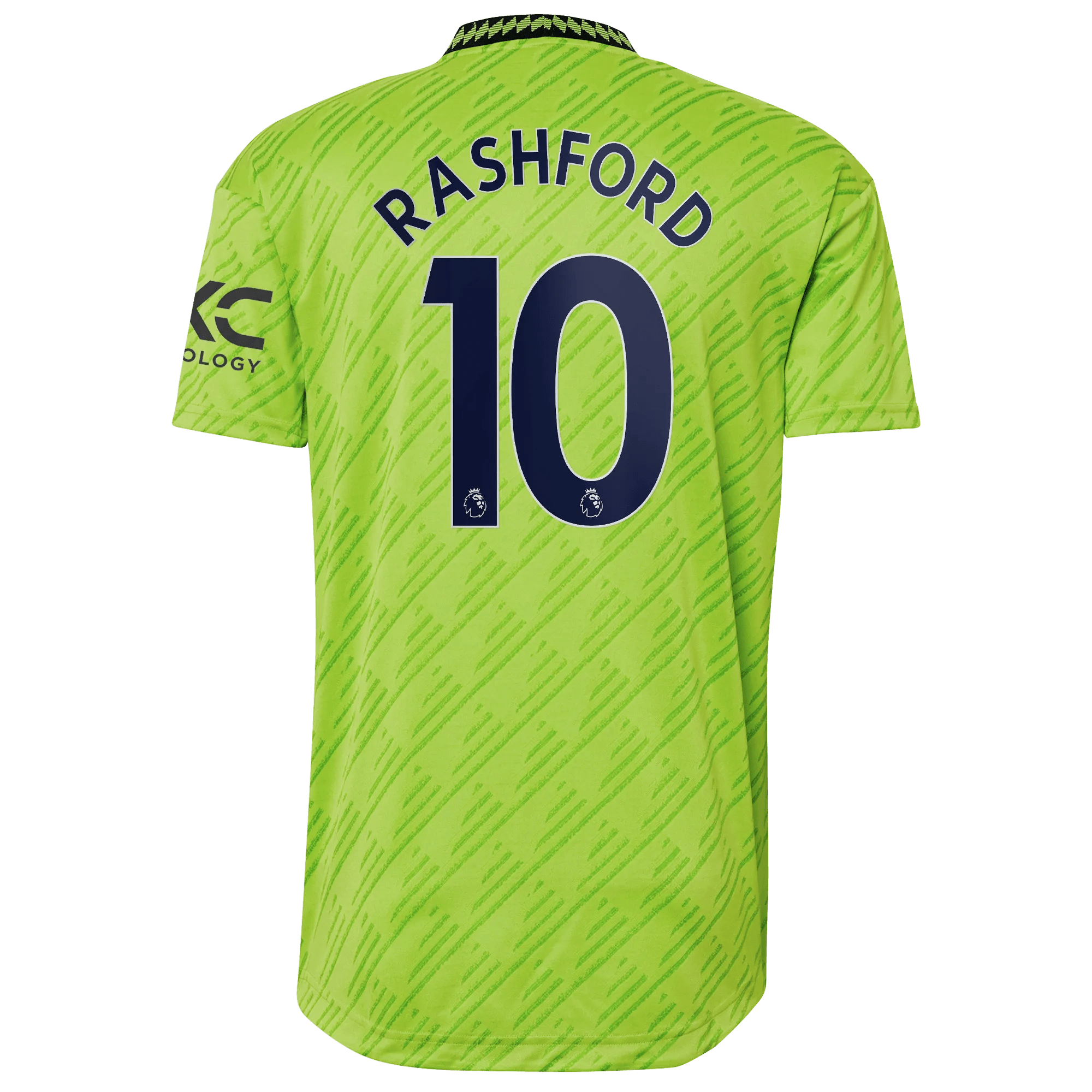 adidas 2022-23 Manchester United Authentic Third Jersey - Solar Slime