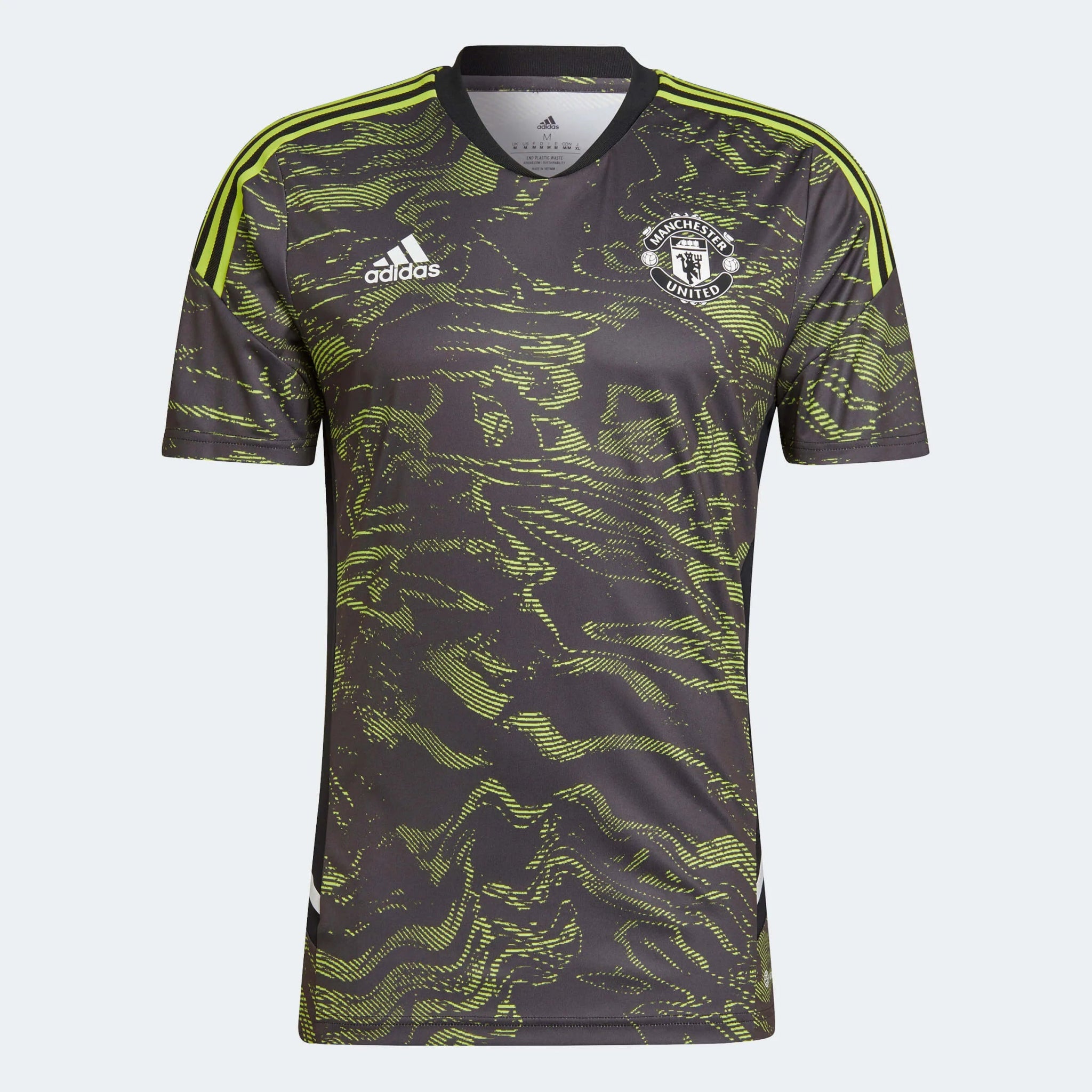 adidas 2022-23 Manchester United EU Training Jersey - Black-Slime