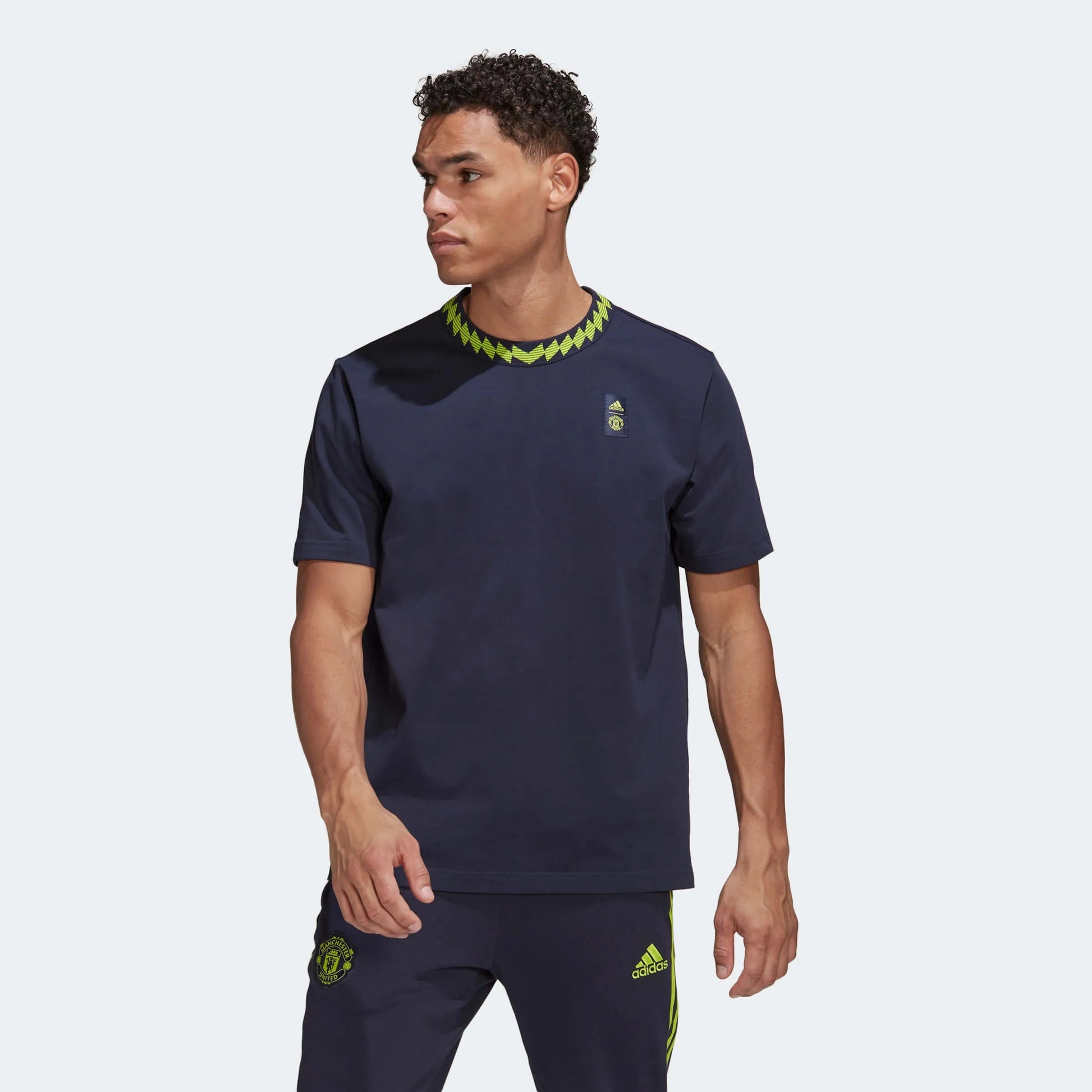 adidas 2022-23 Manchester United Lifestyler Tee - Legend Ink