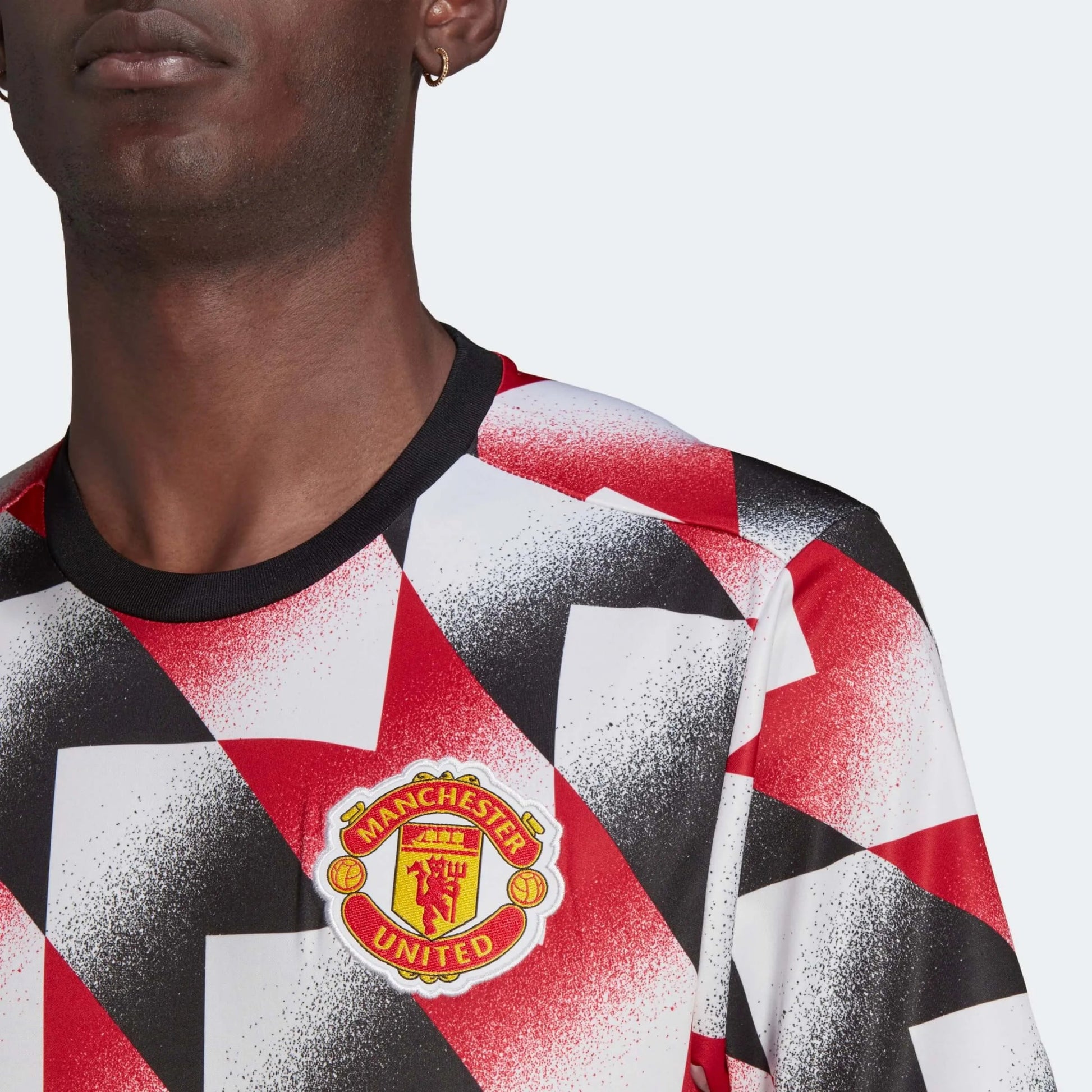 adidas 2022-23 Manchester United Pre-Match Jersey - White-Red-Black