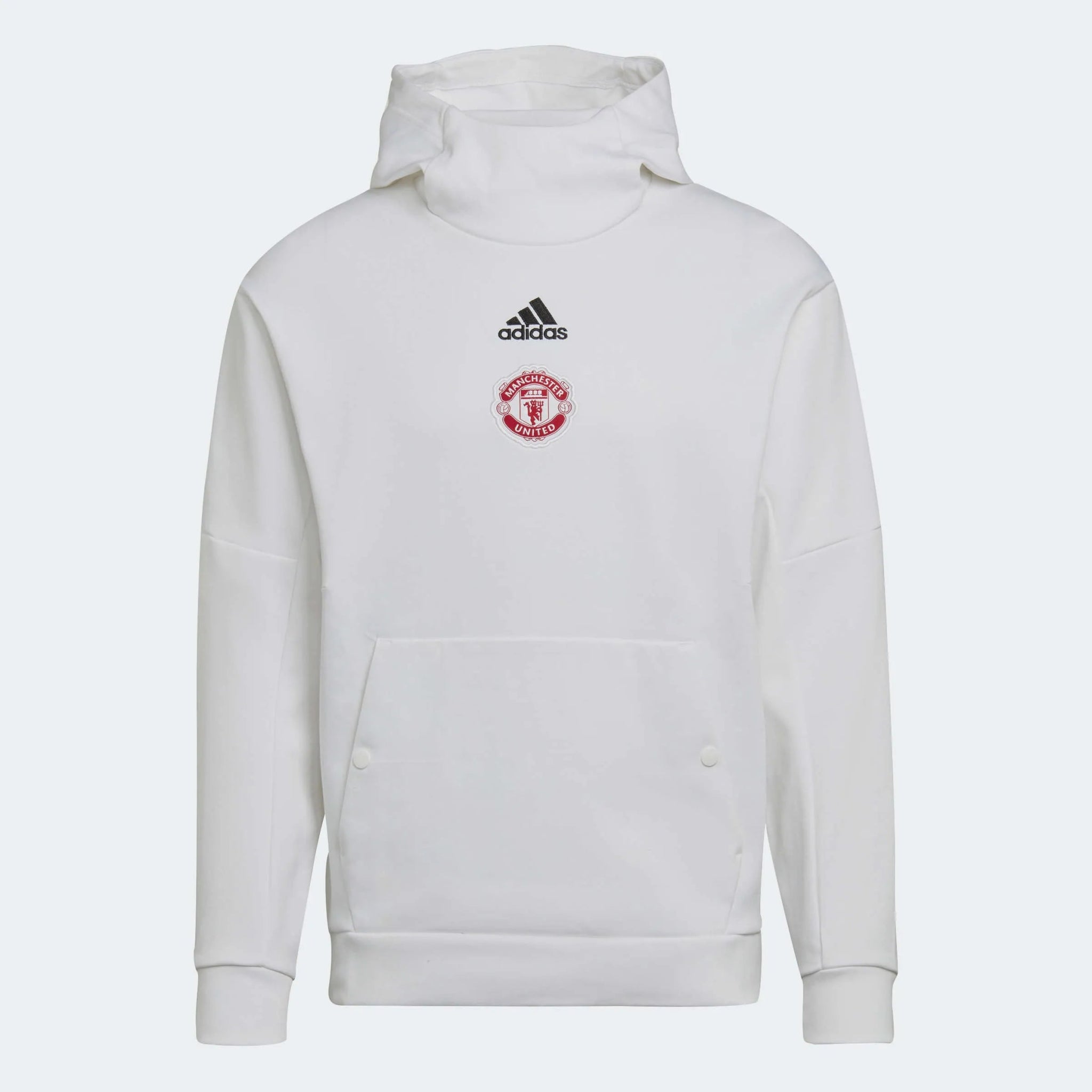 adidas 2022-23 Manchester United Travel Hoodie - White