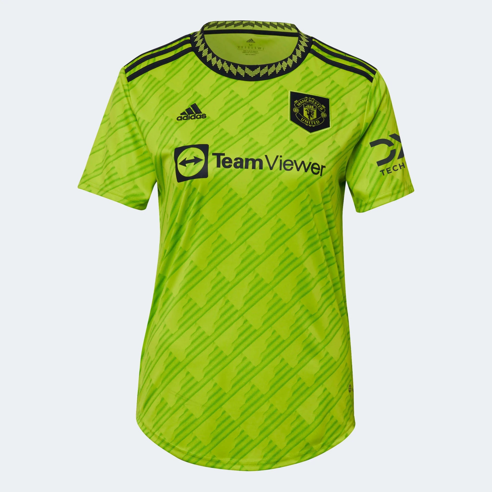 adidas 2022-23 Manchester United Women's Third Jersey - Solar Slime