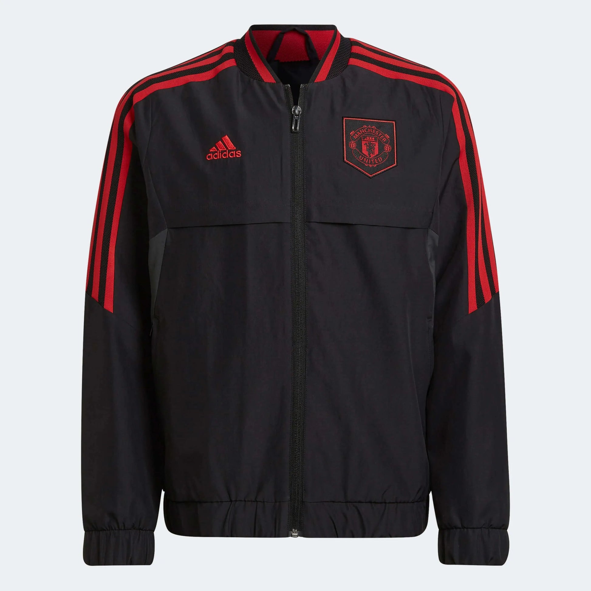 adidas 2022-23 Manchester United Youth Anthem Jacket - Black