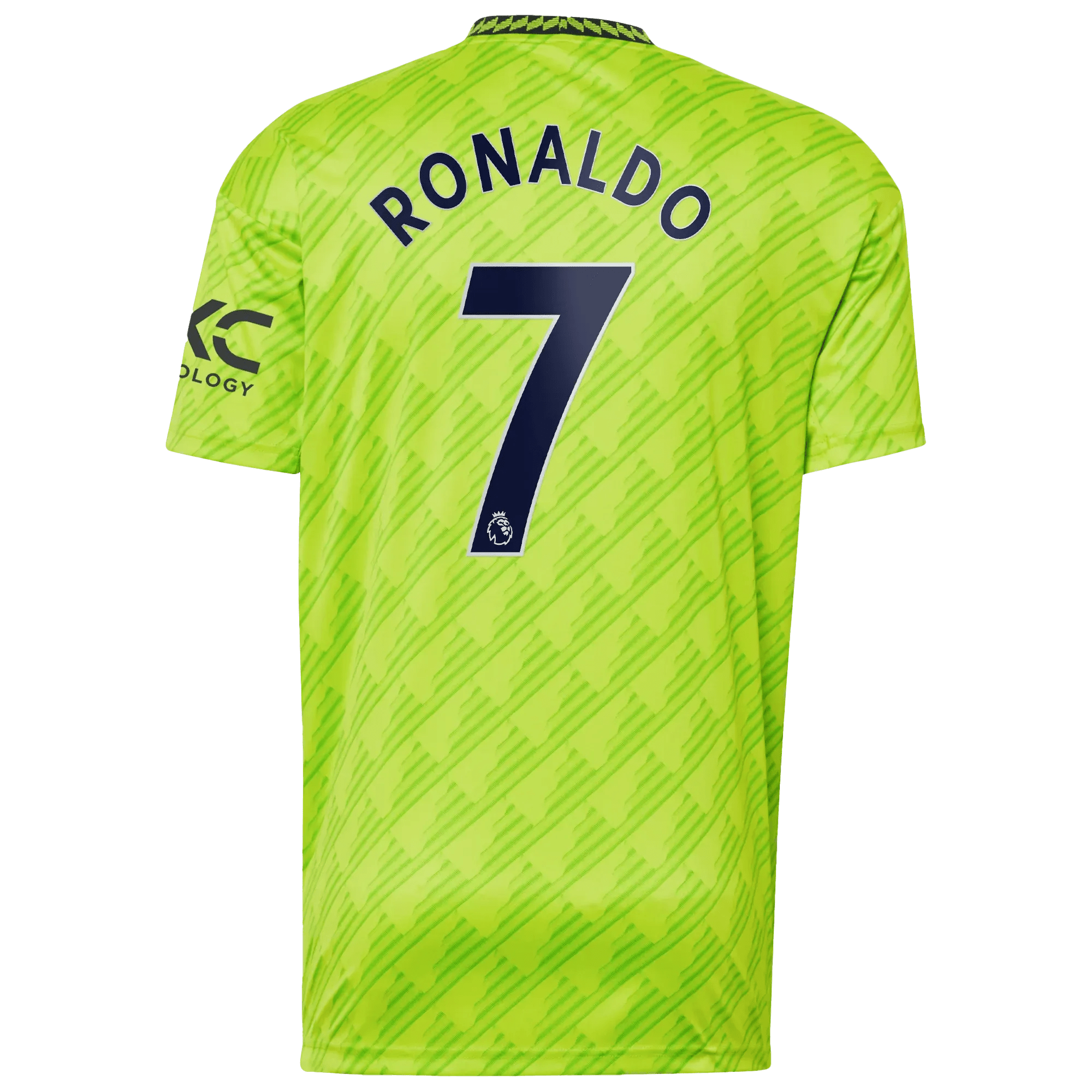 adidas 2022-23 Manchester United Youth Third Jersey - Solar Slime