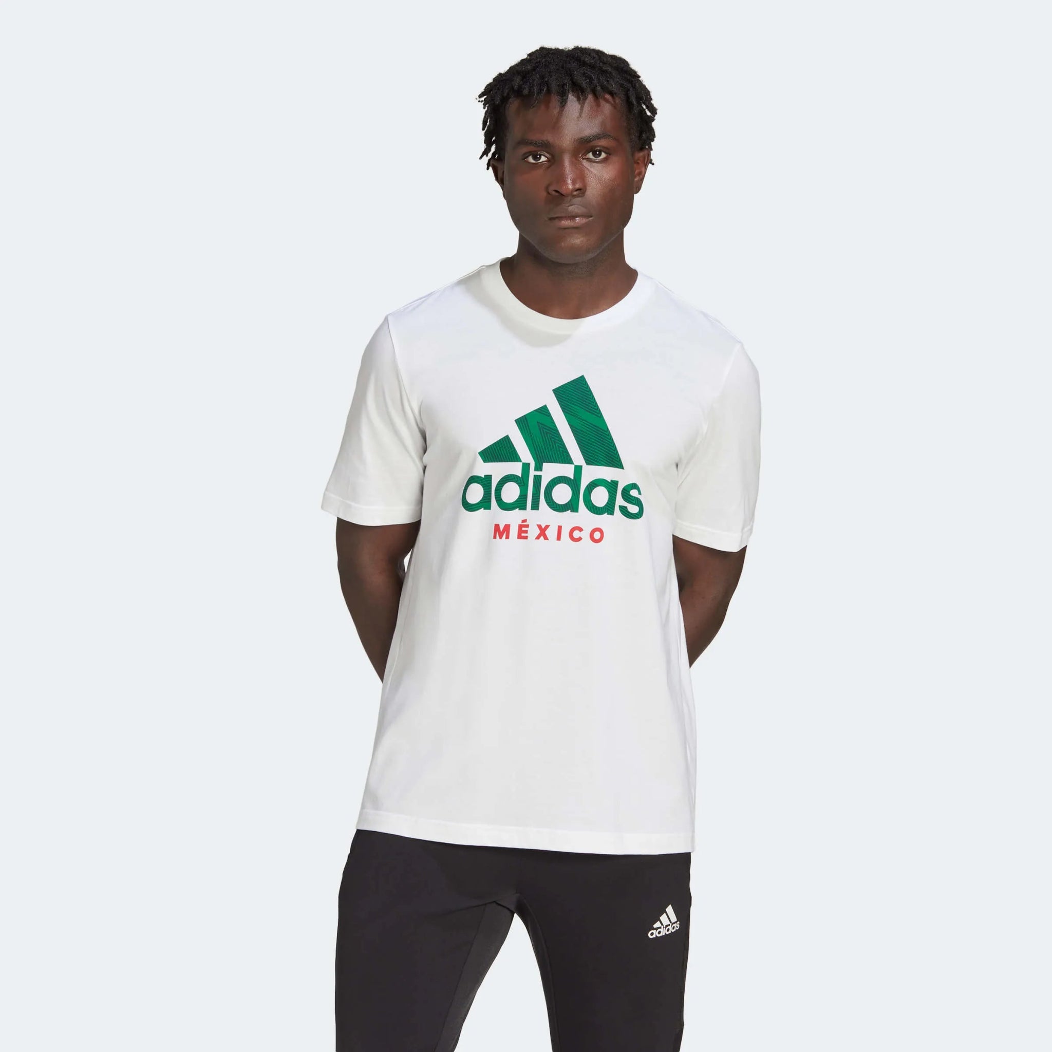 adidas 2022-23 Mexico DNA Graphic Tee - White