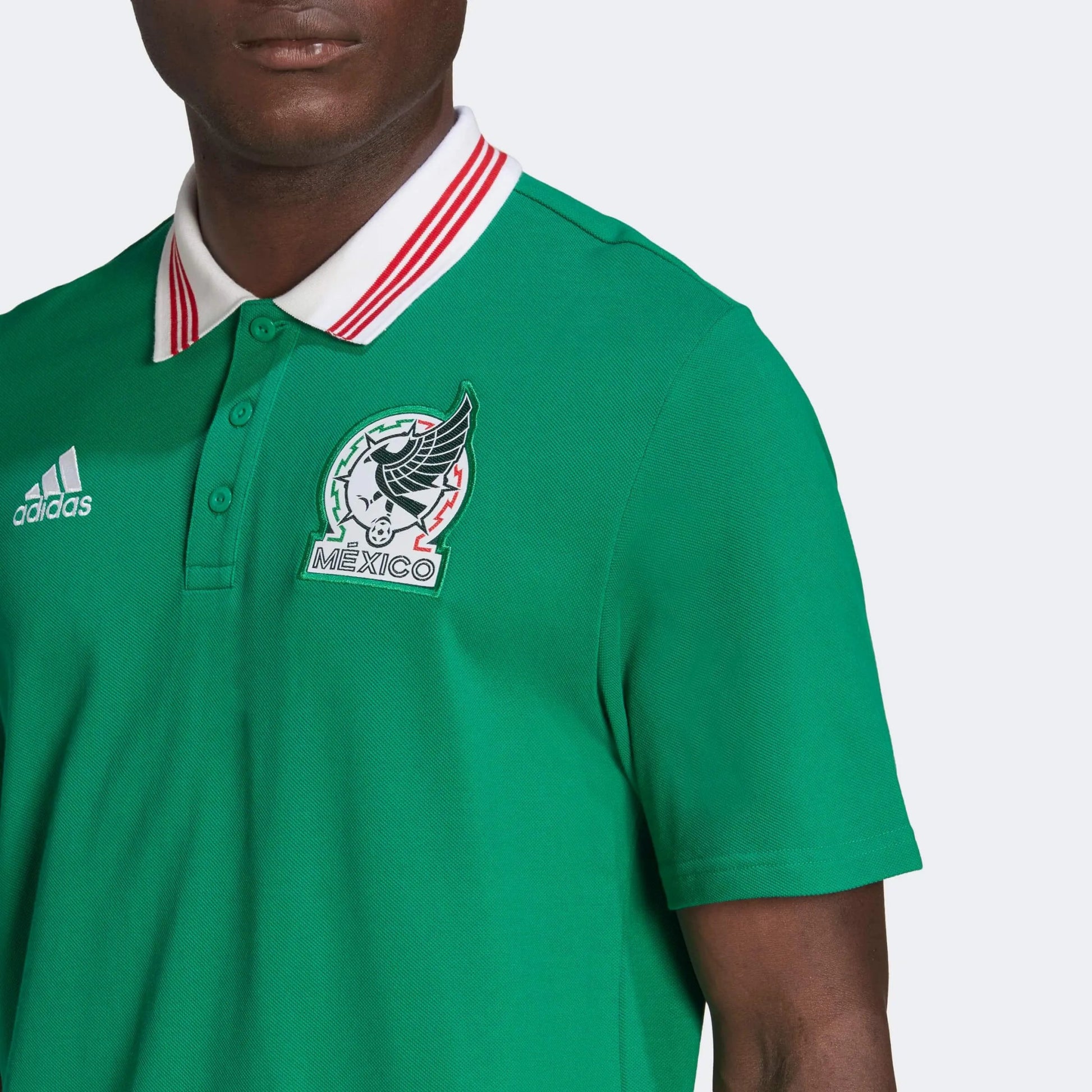 adidas 2022-23 Mexico DNA Polo Shirt - Vivid Green